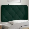 Coussin de tête de lit vert foncé 90 cm velours 617980617980