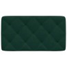 Coussin de tête de lit vert foncé 90 cm velours 617980617980