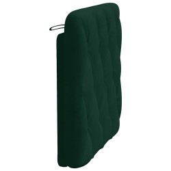 Coussin de tête de lit vert foncé 90 cm velours 617980617980