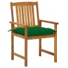 Chaises de jardin avec coussins lot de 4 Bois d'acacia massif 617981617981