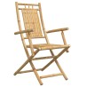 Chaises pliables de jardin lot de 6 53x66x99 cm bambou 617985617985