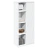 Meuble de salle de bain avec porte-rouleau blanc 39x22x90 cm 617986617986