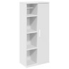 Meuble de salle de bain avec porte-rouleau blanc 39x22x90 cm 617986617986