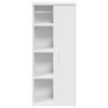 Meuble de salle de bain avec porte-rouleau blanc 39x22x90 cm 617986617986