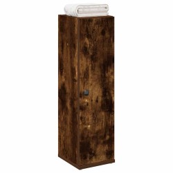 Meuble de salle de bain avec porte-rouleau chêne fumé 617988617988
