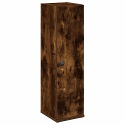 Meuble de salle de bain avec porte-rouleau chêne fumé 617988617988