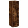 Meuble de salle de bain avec porte-rouleau chêne fumé 617988617988