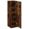 Meuble de salle de bain avec porte-rouleau chêne fumé 617988617988