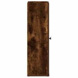 Meuble de salle de bain avec porte-rouleau chêne fumé 617988617988