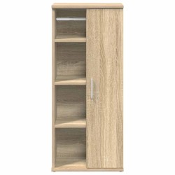 Meuble de salle de bain avec porte-rouleau chêne sonoma 617989617989
