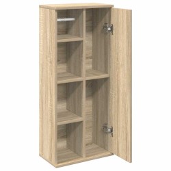 Meuble de salle de bain avec porte-rouleau chêne sonoma 617989617989