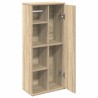 Meuble de salle de bain avec porte-rouleau chêne sonoma 617989617989