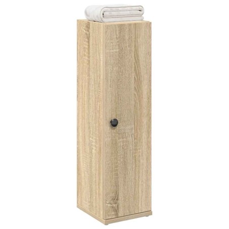 Meuble de salle de bain avec porte-rouleau chêne sonoma 617990617990