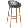 Chaises de bar lot de 4 gris 617993617993