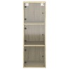 Armoire murale avec portes en verre chêne sonoma 35x37x100 cm 617996617996