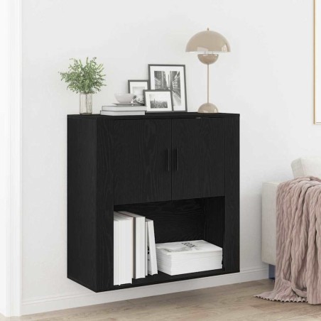 Meuble mural Chêne noir 80 x 33 x 80 cm Bois d'ingénierie 617997617997