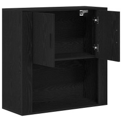 Meuble mural Chêne noir 80 x 33 x 80 cm Bois d'ingénierie 617997617997