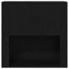 Meuble mural Chêne noir 80 x 33 x 80 cm Bois d'ingénierie 617997617997
