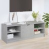Meuble TV Gris béton 102x35,5x36,5 cm Bois d'ingénierie 618000618000