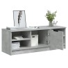 Meuble TV Gris béton 102x35,5x36,5 cm Bois d'ingénierie 618000618000