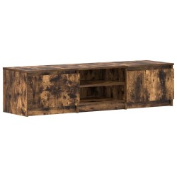 Meuble TV Chêne fumé 140x40x35,5 cm Bois d'ingénierie 618002618002