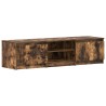 Meuble TV Chêne fumé 140x40x35,5 cm Bois d'ingénierie 618002618002
