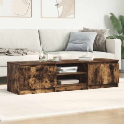 Meuble TV Chêne fumé 140x40x35,5 cm Bois d'ingénierie 618002618002