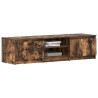 Meuble TV Chêne fumé 140x40x35,5 cm Bois d'ingénierie 618002618002