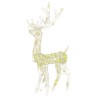 Décorations de Noël de renne Acrylique 3 pcs 128 cm Blanc chaud 618003618003