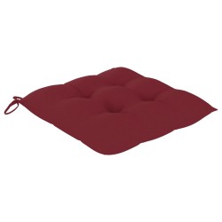 Chaises à manger d'extérieur lot de 6 et coussins Acacia massif 618005618005