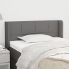 Tête de lit avec oreilles Gris foncé 103x16x78/88 cm Tissu 618011618011