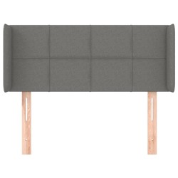 Tête de lit avec oreilles Gris foncé 103x16x78/88 cm Tissu 618011618011