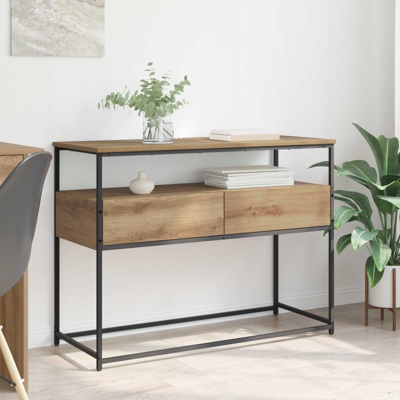 Table console Chêne artisanal 100 x 40 x 75 cm 618015618015