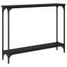 Table console Chêne noir 100 x 22,5 x 75 cm Bois d'ingénierie 618016618016