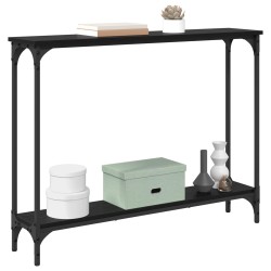Table console Chêne noir 100 x 22,5 x 75 cm Bois d'ingénierie 618016618016