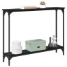 Table console Chêne noir 100 x 22,5 x 75 cm Bois d'ingénierie 618016618016