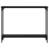 Table console Chêne noir 100 x 22,5 x 75 cm Bois d'ingénierie 618016618016