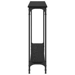 Table console Chêne noir 100 x 22,5 x 75 cm Bois d'ingénierie 618016618016