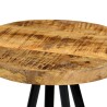 Chaises de bar lot de 2 bois de manguier solide 618017618017