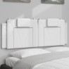 Coussin de tête de lit Viana blanc 140 cm similicuir 618022618022