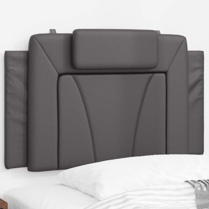 Coussin de tête de lit Viana gris 90 cm similicuir 618024618024