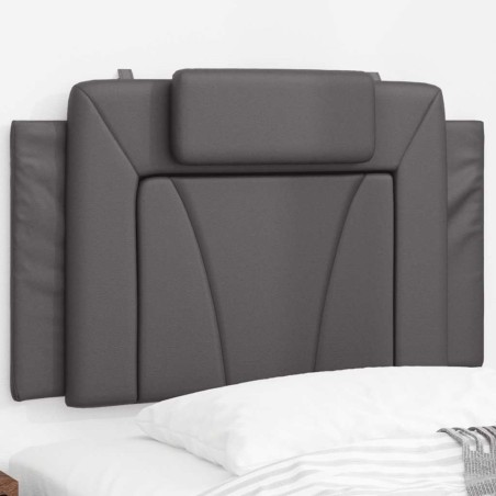 Coussin de tête de lit Viana gris 90 cm similicuir 618024618024