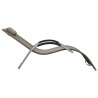 Chaise longue textilène taupe et gris 618030618030
