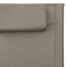 Chaise longue textilène taupe et gris 618030618030