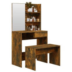 Ensemble de coiffeuse Chêne fumé 74,5x40x141 cm 618031618031