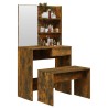 Ensemble de coiffeuse Chêne fumé 74,5x40x141 cm 618031618031