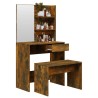 Ensemble de coiffeuse Chêne fumé 74,5x40x141 cm 618031618031