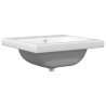 Ensemble de mobilier de salle de bain 2 pcs Chêne noir et Blanc 618033618033