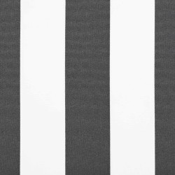 Toile de rechange pour auvent Anthracite et blanc 600 × 350 cm 618039618039