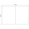 Toile de rechange pour auvent Anthracite et blanc 600 × 350 cm 618039618039